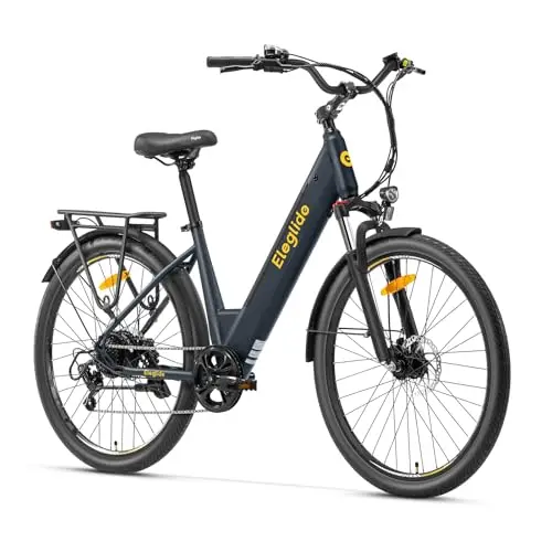 Eleglide T2 E Bike, 27,5" Trekkingrad E-Bike Herren Damen mit Hydraulische Scheibenbremsen, 36V 13Ah Akku,100km Reichweite, Elektrofahrrad mit 7-Gang-Getriebe, Pedelec Citybike EBike für Erwachsene