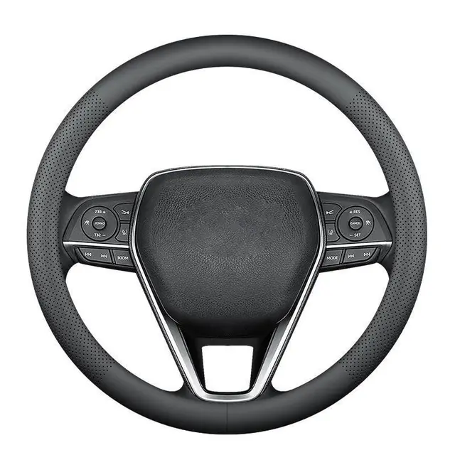 pvfzxs leder lenkradbezug 38cm d-form