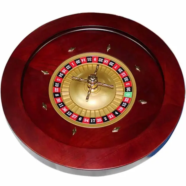 Generisch Holz-Roulette-Rad 18/20 Zoll Digital Zifferblatt Mehrzweck Tragbar Roulette-Brettspiel Plattenspieler Unterhaltungs-Roulette-Rad FüR Erwachsene,Single 0,45cm