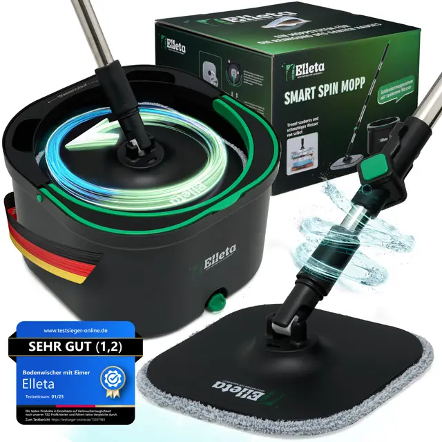 elleta cw002 wischer-set mit eimer