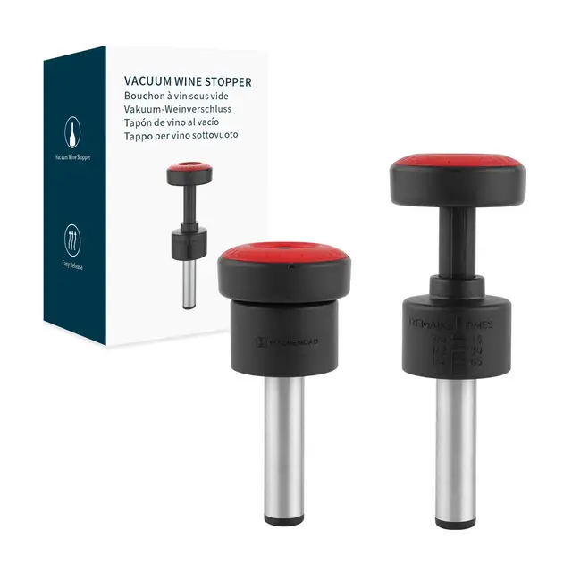 kitchendao vakuum weinstopfen 2-in-1