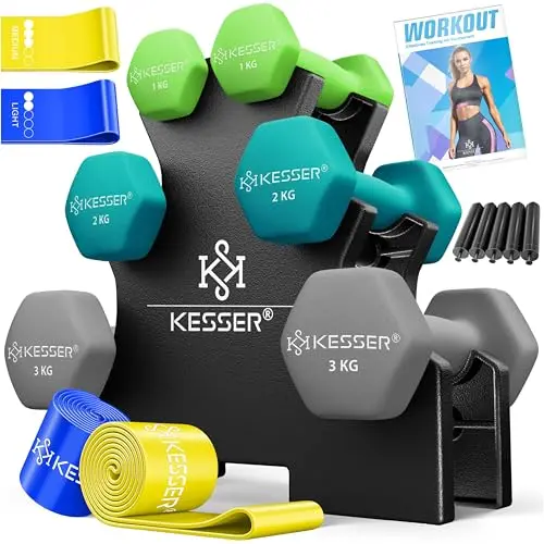 KESSER Kurzhantel-Set mit Ständer