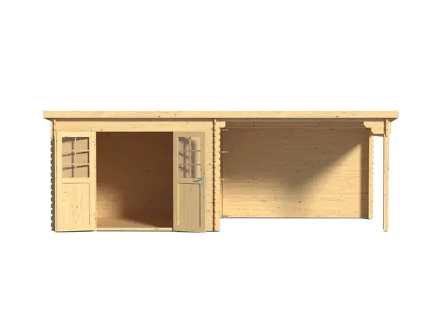 Woodtex Blockbohlenhaus Gartenhaus