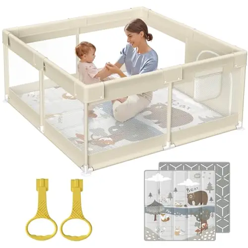 Fodoss 120x120cm Baby Laufstall