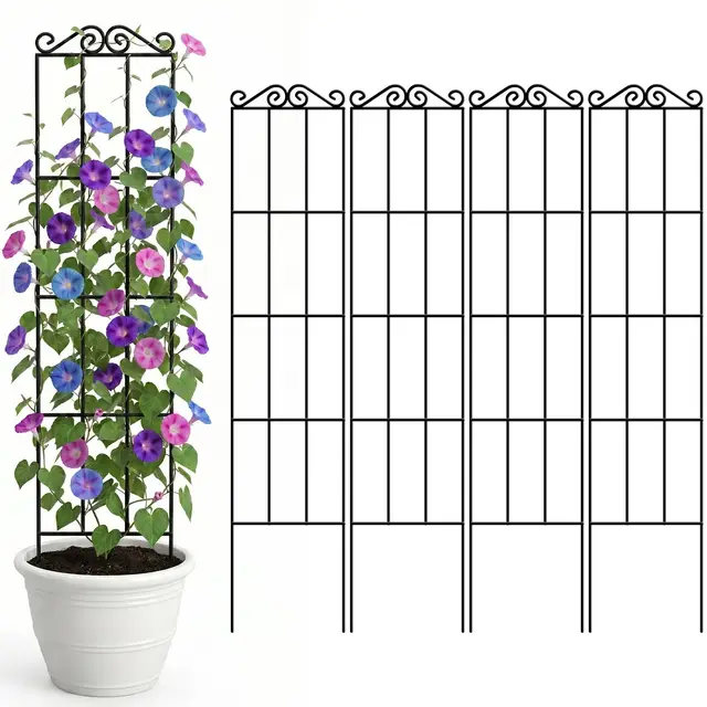 arifaro metall-gartenspalier 117cm