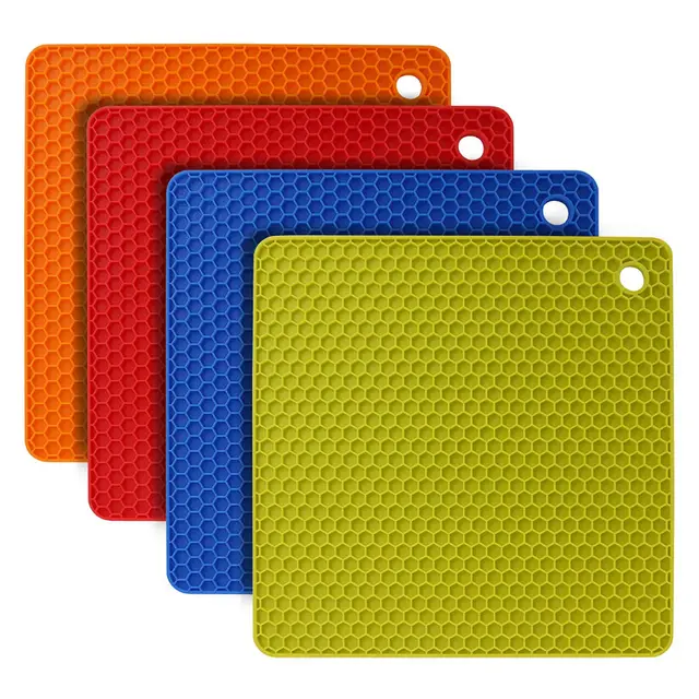 flintronic 4er silikon topfuntersetzer