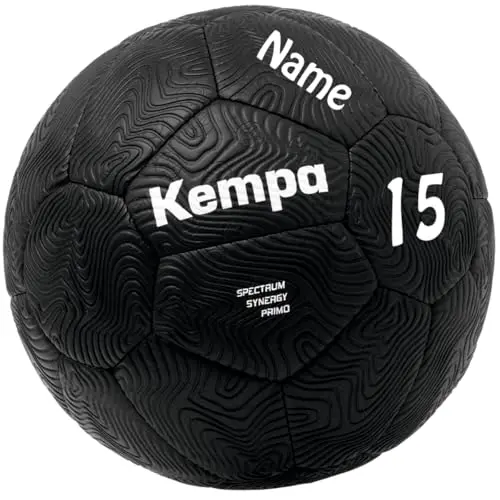 Kempa Handball Spectrum Synergy Primo schwarz personalisiert Größe 2 mit Aufdruck Name