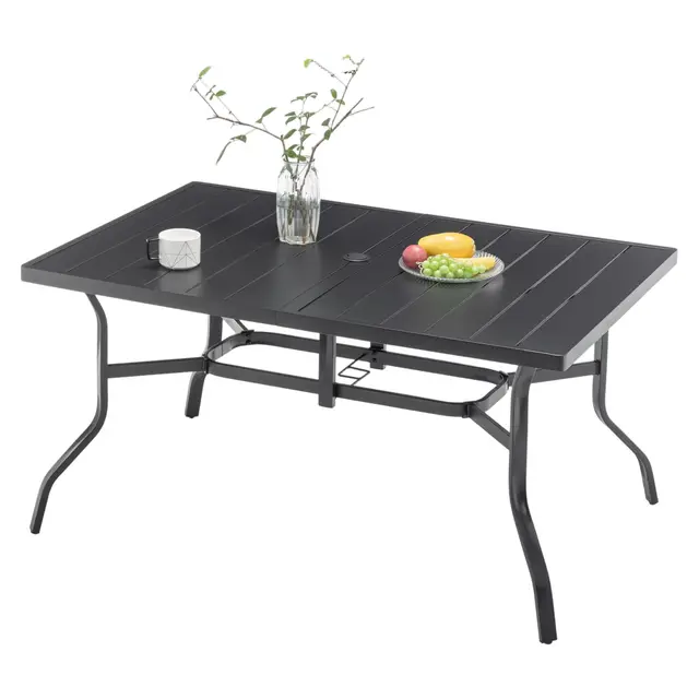 Thanaddo Gartentisch mit Schirmloch