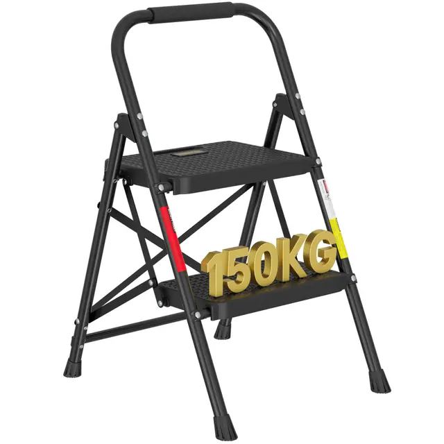 bontec trittleiter 2 stufen klappbar