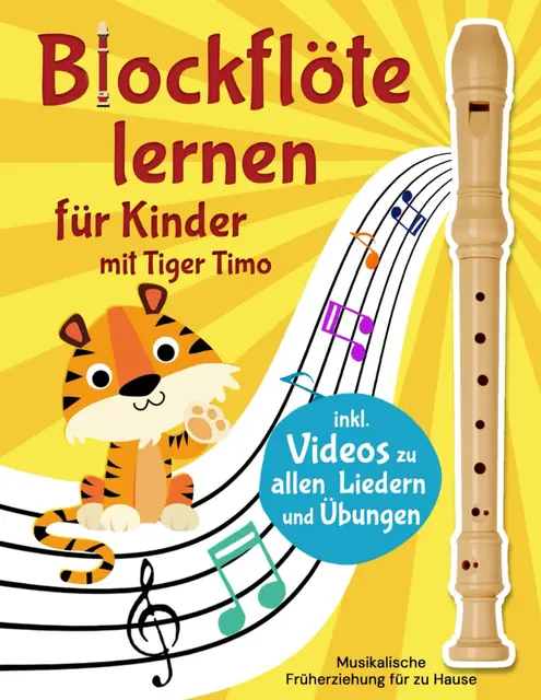 blockflöte lernen mit tiger timo kinder
