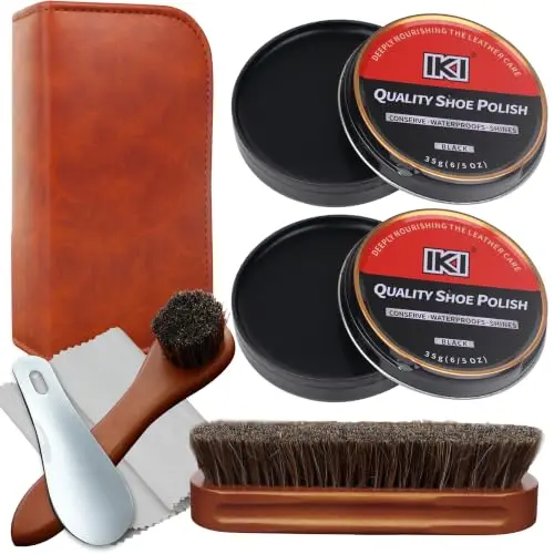 iki schuhpflege-set 5-teilig mit zubehör