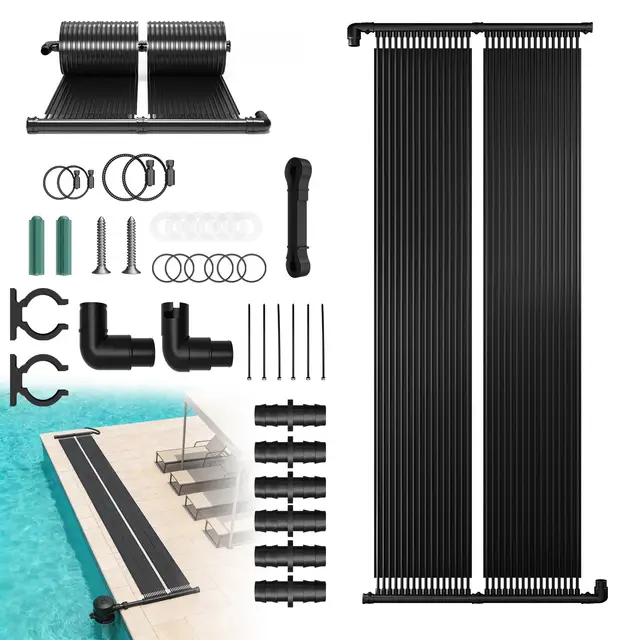 lzq solar poolheizung set 400x70 cm