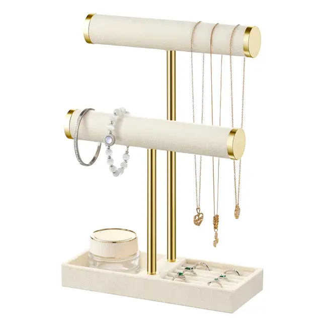 josmimic schmuckständer beige 4 fächer