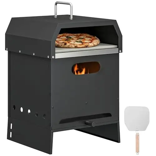 Outsunny 3-in-1 Edelstahl Pizzaofen