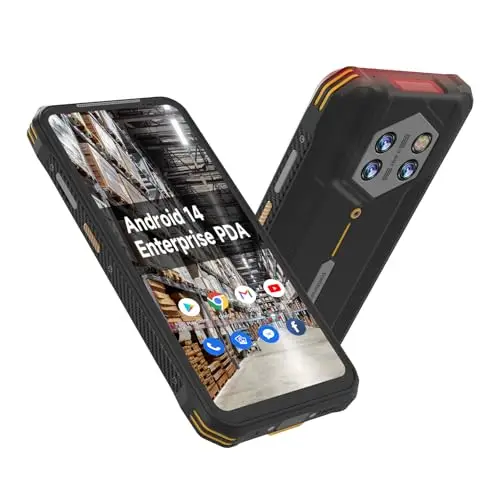 Android 14 Barcode Scanner H68T - Zebra SE4710 Scan-Engine Mobil PDA, 8GB+128GB IP68 Robustes Datenterminal für Lager & Logistik, 6,5 Zoll FHD Display, 5800mAh NFC WiFi 4G