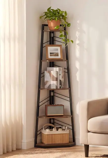 yitahome eckregal 5 ebenen leiterregal