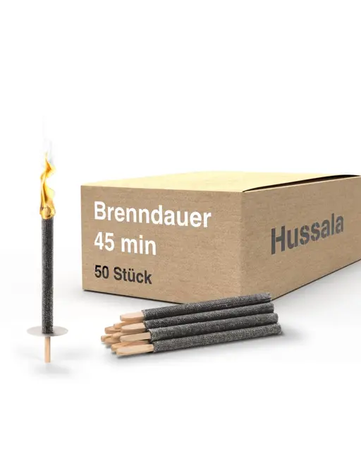 hussala diamond wachsfackeln 50 stück