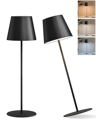 FUYO LED Tischlampe kabellos 2er Set USB-C Touch dimmbar