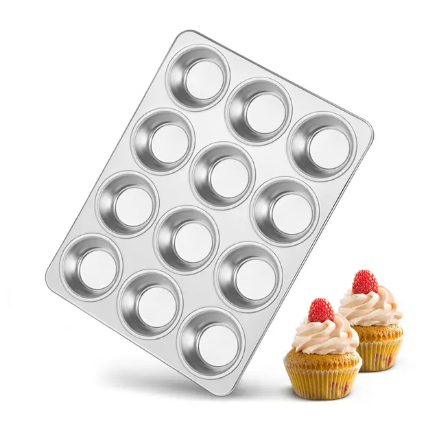 teamfar muffinform edelstahl 12er 3cm