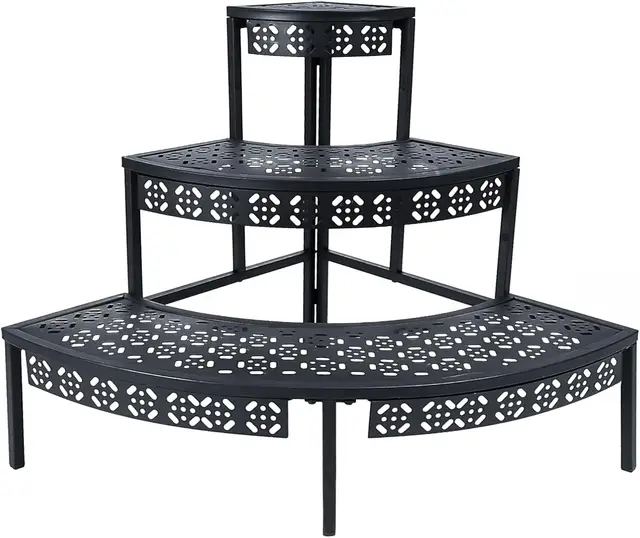 huhote 3 stufen metall blumentreppe
