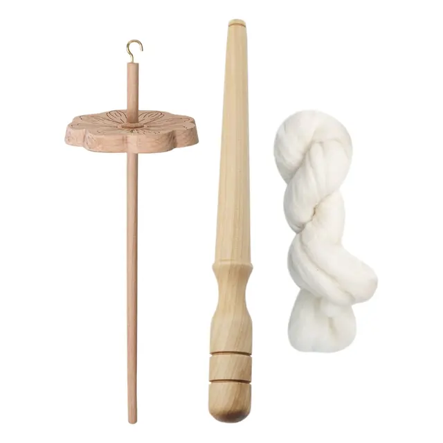 Generisch Top -Wirbelgarnspinner - Holzstropfen -Spindel, Handspinnrad | Traditionelles Faserwerkzeug zum Nähen Häkelhandwerk, Webenprojekte Supplies für Hobby -Enthusiasten