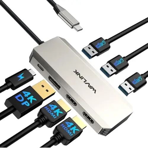 wavlink umd308l triple-4k docking