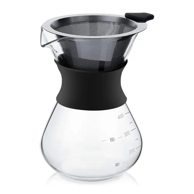 yunnasi pour over glas handfilter 400ml