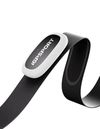 iGPSPORT HR50 Herzfrequenzmesser, Wasserdicht Brustgurt Pulsmesser Bluetooth ANT+ für Radfahren Laufen Joggen Yoga Fitness