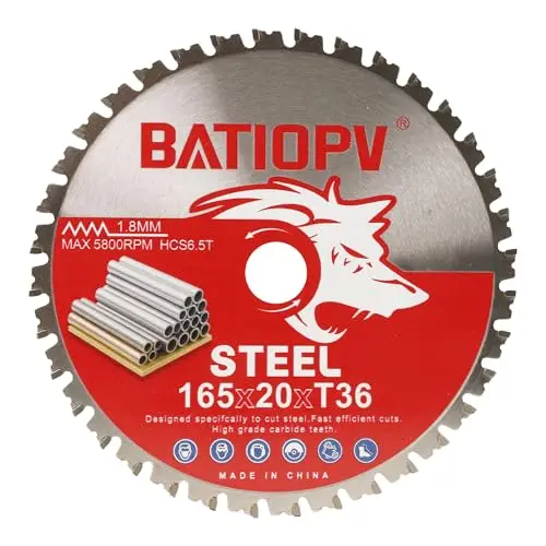 Kreissägeblatt 165 x 20 mm Für Metall, Stahl & Aluminium – Metall Sägeblatt 165x20 aus hochwertigem Hartmetall, mit Bosch, Makita, Einhell & mehr – Präzise & langlebig