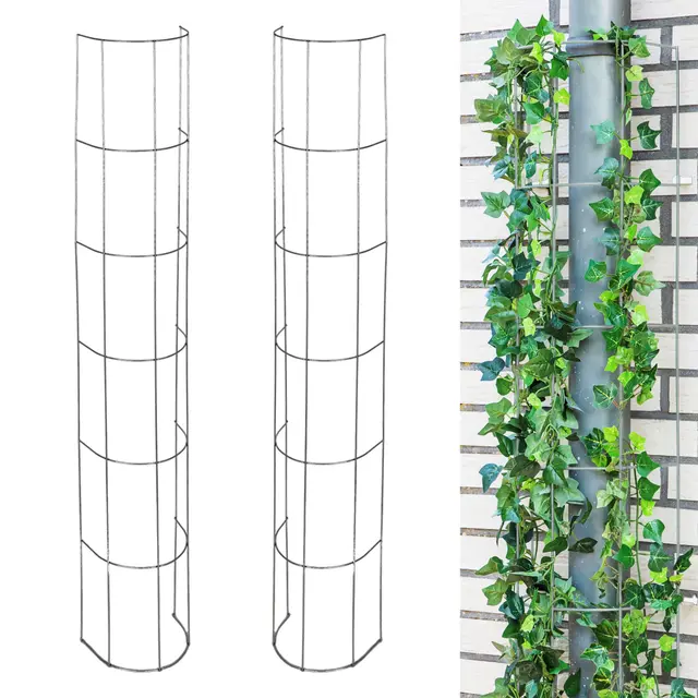 spetebo rankgitter metall 120 cm 2 stück