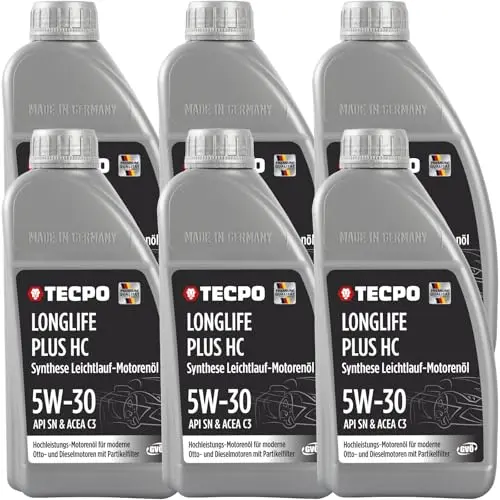 tecpo 5w30 longlife plus motoröl 6l