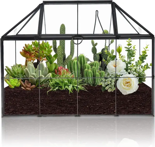 homtone geometrisches glas-terrarium