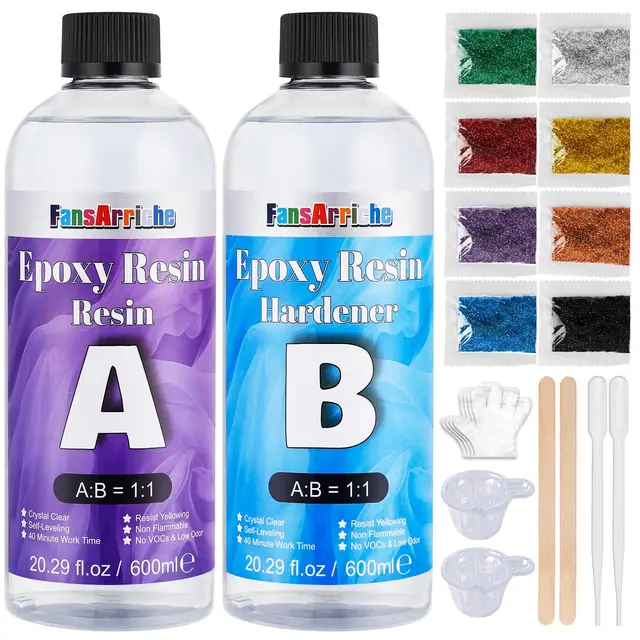 fansarriche epoxidharz transparent 1200