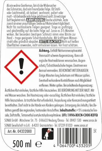 SONAX FelgenBeast Felgenreiniger
