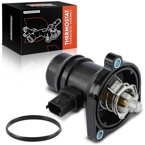 Frankberg Thermostat Kühlmittel mit Dichtung mit Gehäuse Kompatibel mit Cruze J300 1.4L 2013-2016 Astra J P10 1.4L 2009-2015 Corsa D S07 1.2L 1.4L 2006-2014 Replace# 55593033