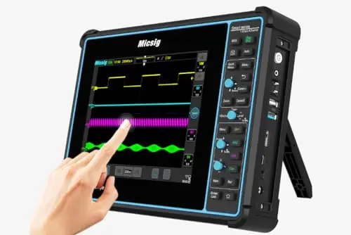 Micsig STO2002 STO1004 STO2002 Smart-Touchscreen-Oszilloskop STO1004 STO2002, 20,3 cm (8 Zoll), TFT-LCD Voll-Touchscreen-Oszilloskop, 4/2-K, 100/200 MHz Bandbreite, 1 GSa/s, Abtastrate, Tiefe 70