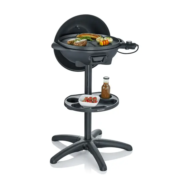 severin barbecue-standgrill mit haube