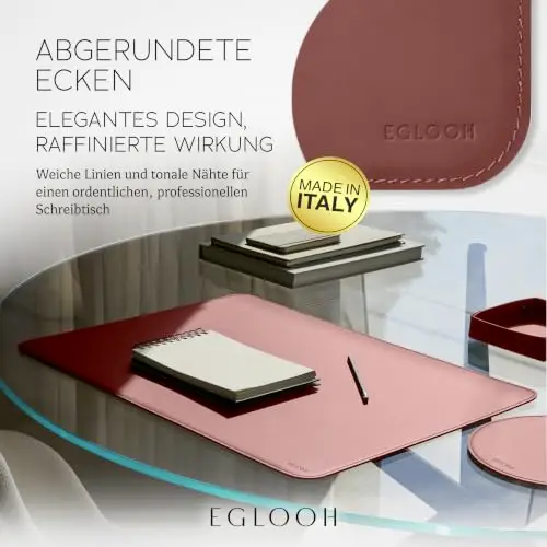 eglooh herms ledermatte bordeaux 50x35