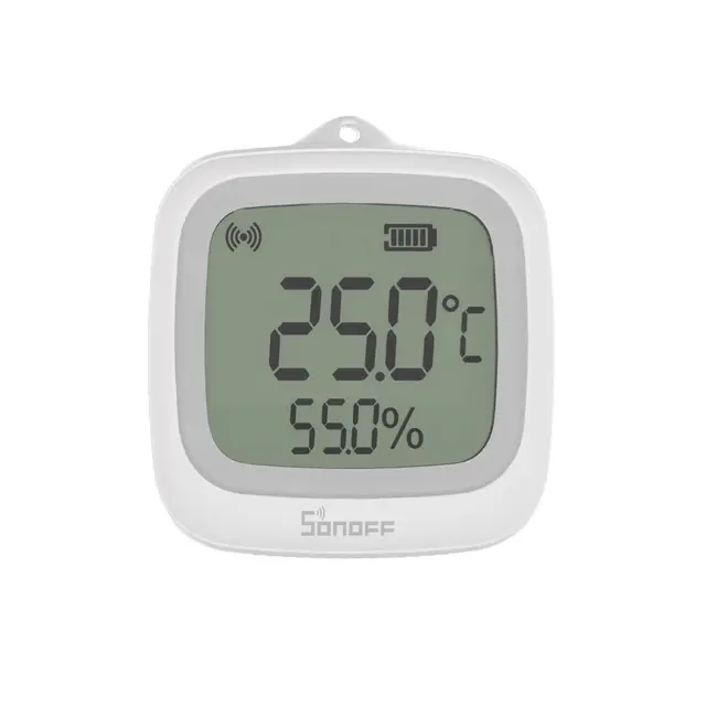 SONOFF SNZB-02WD IP65 Zigbee LCD Smart-Temperatur-Feuchtigkeitssensor, wasserdicht für Gewächshaus/Badezimmer, APP-Überwachung mit Diagrammen, flexible Installation