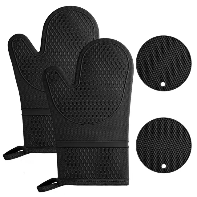 auauy ofenhandschuhe set silikon