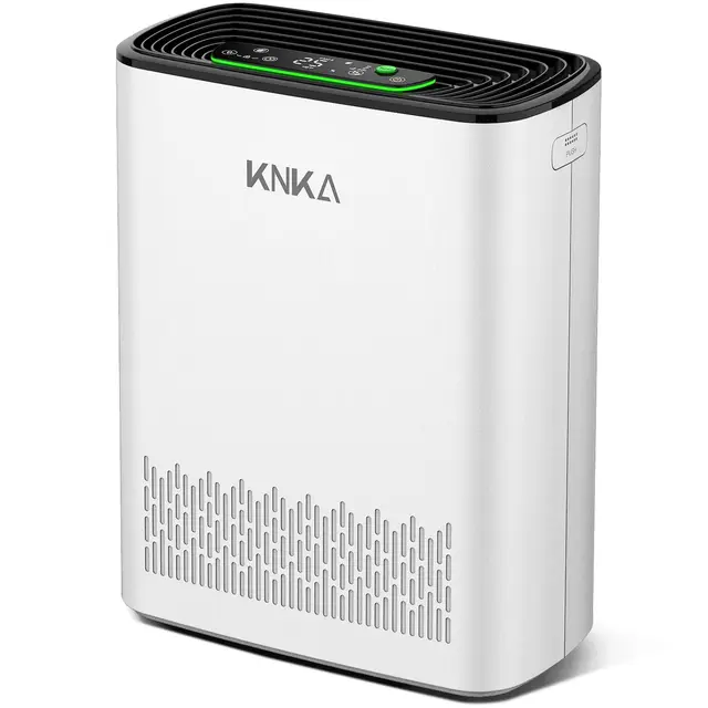 KNKA Luftreiniger Air Purifier, CADR 300 m³/h, bis 80 m², HEPA-Leistung (Schlafmodus) entfernt 99,97% Staub/Pollen/Gerüche, mit Smart Sensor, ideal für Raucher & Haustiere, APH3000