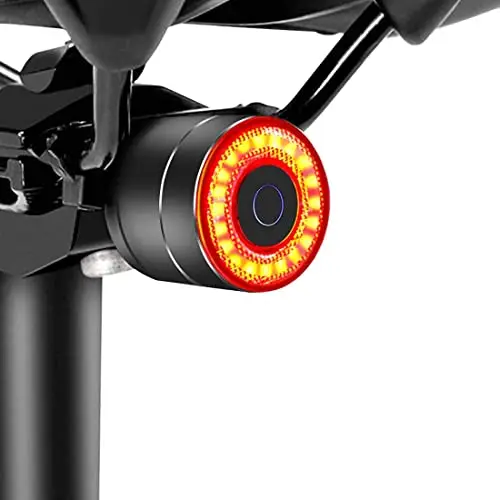 Monkey Home Smart Fahrrad Rücklicht, Auto On/Off Fahrrad Taschenlampe, Auto Lichtsensor USB Akku, LED Fahrradlichter für Kinder und Erwachsene (EU-Patente)