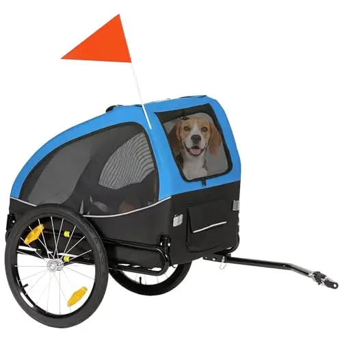 pawhut hundeanhänger faltbar