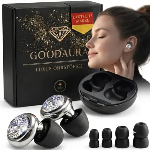 goodaura premium ohrstöpsel kristall