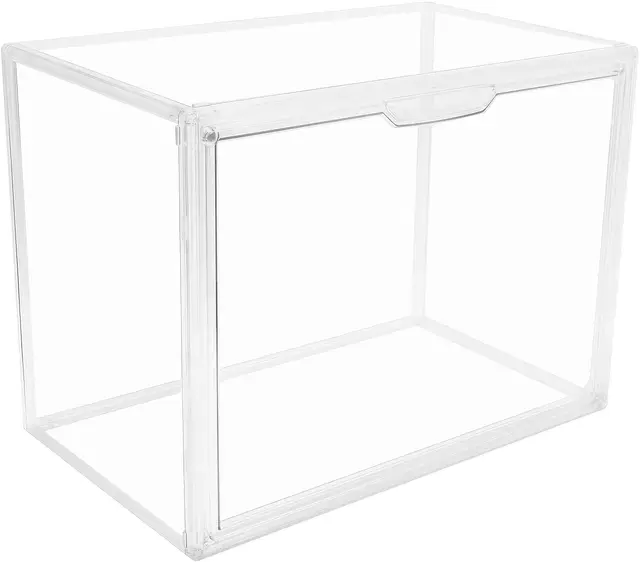 GUDEMAY Klappbox Vitrine Acryl transparent 36×22×27 cm