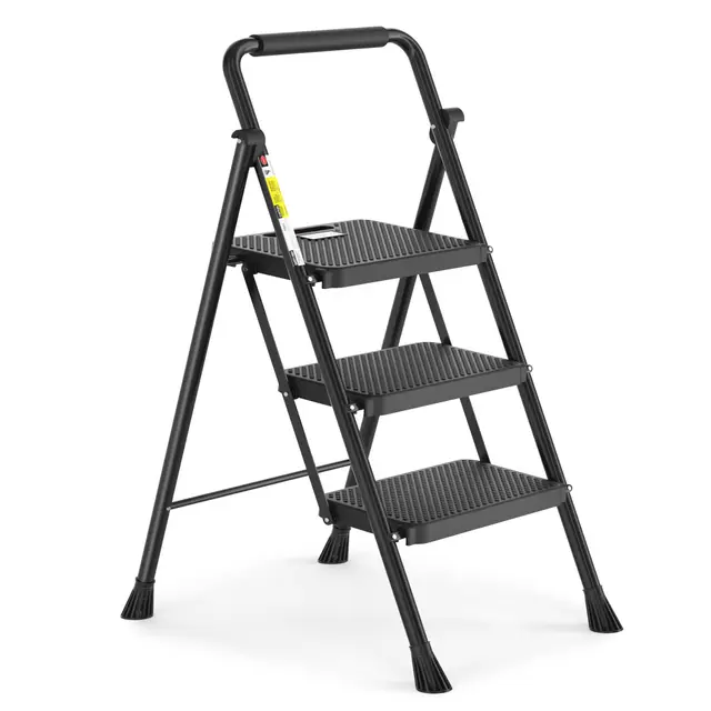hbtower trittleiter 3 stufen klappbar