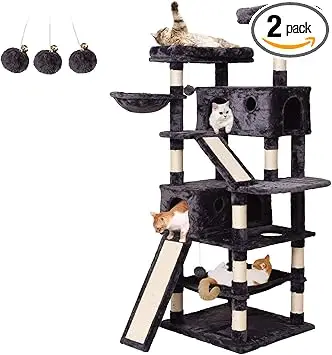 JISSBON Kratzbaum XXL 180 cm für große Katzen