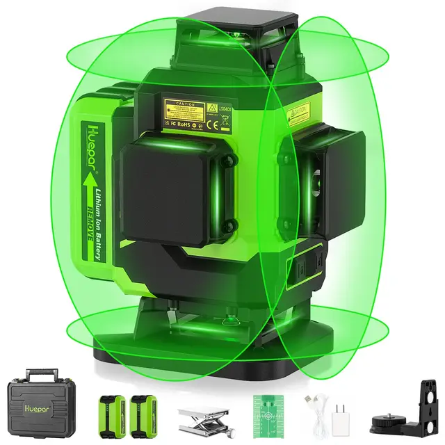 huepar ls04cg kreuzlinienlaser grün 4d