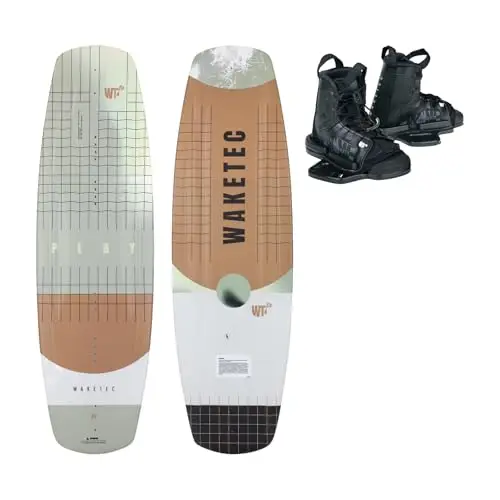 Wakeboard-Set Play mit Moto Bindung, Package für Anfänger und Fortgeschrittene, 134 cm 139 cm, leicht zu Fahren, Körpergewicht 40-85 kg, Kinder Erwachsene Einsteiger