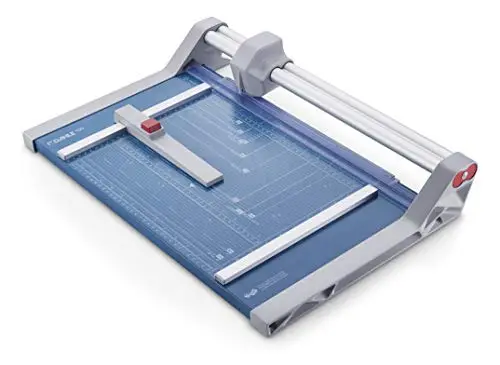 Dahle 550 Papierschneider (bis DIN A4, 20 Blatt Schneidleistung, 2 mm Schnitthöhe) blau